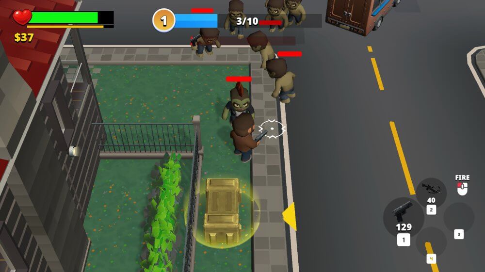 Crazy Zombies 3D screenshot 1