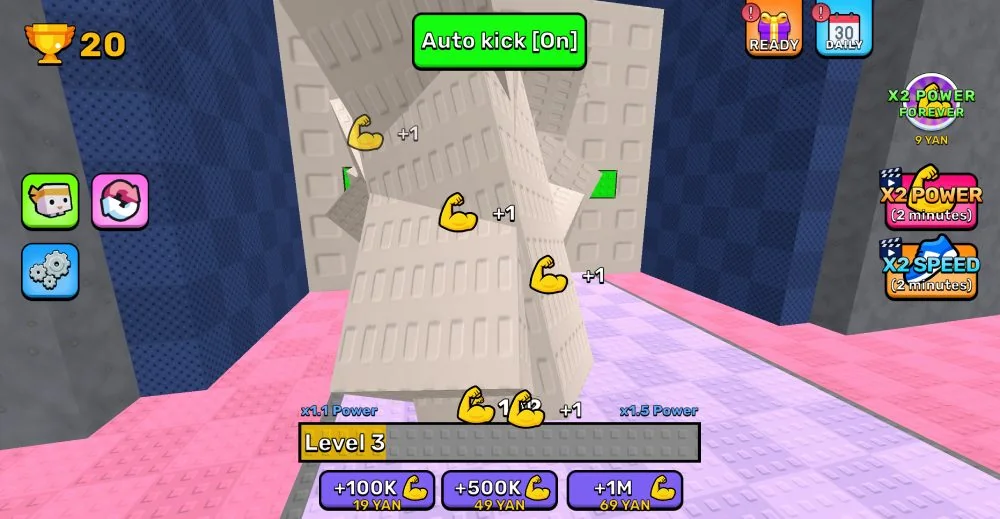Obby Smash Walls: +1 Power Per Click screenshot 3