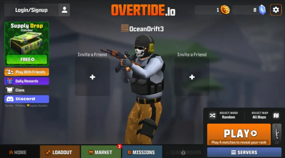 Overtide.io screenshot 1