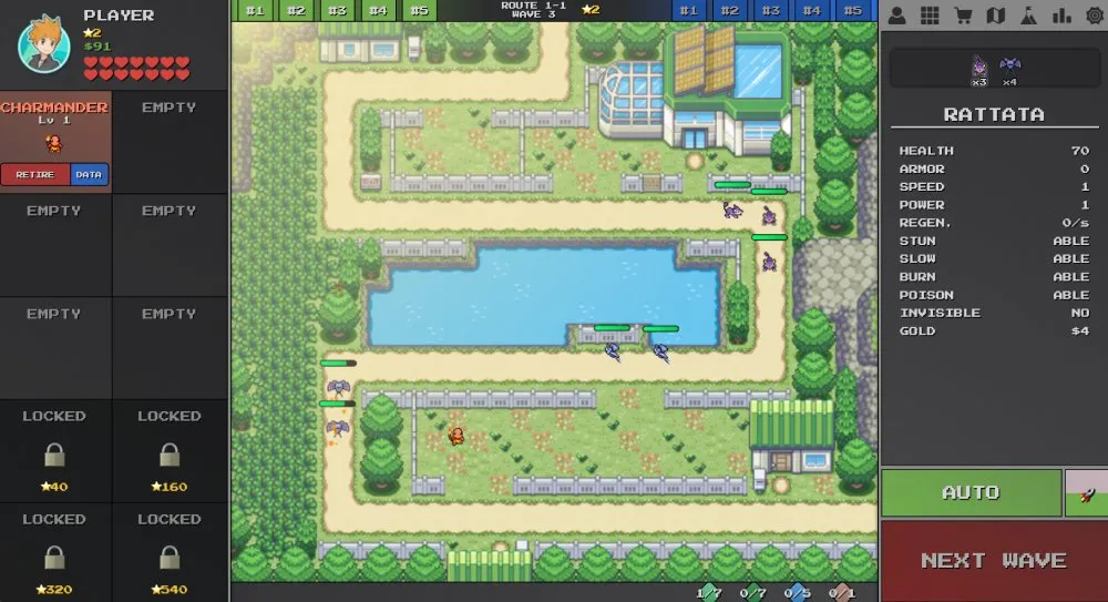 PokePath TD screenshot 2