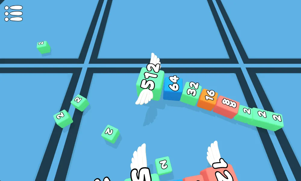 Snake 2048 screenshot 1